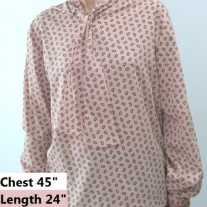 Russ Togs Blouse Pink Paisley Size 16 Large